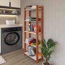 Ver imagem 3 de Armário Multiuso Movlar 5 Prateleiras Organizador Lavanderia