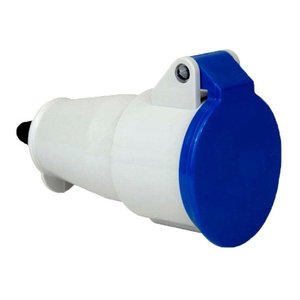 Tomada Acoplamento Industrial Azul 2p+t 16a Stec N3056newkon