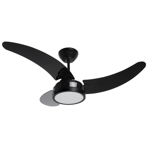 Ventilador de Teto Buzios Max Preto Led 18W 6000K 127V Tron