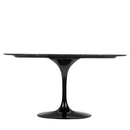 Mesa de Jantar Tulipa Saarinen Redonda 180x100 Cm Mármore Nero - 3