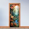 Adesivo de Porta - Floresta Tropical 1 - 2
