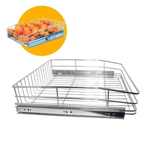 Gaveta Fruteira 47 cm Deslizante para Embutir em Armários de Cozinha