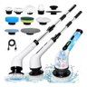 Escova de Limpeza Elétrica Multiuso Rotatória Magica Limpa Canto Friso Banheiro Cozinhha Esfregão Mo - 1