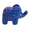 Elefante Madeira Balsa Azul 5Cm - 1