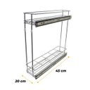 Ver imagem 5 de Porta Óleo Aramado Cromado Largura 200 mm