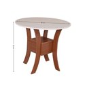 Ver imagem 3 de Conjunto Mesa Redonda Maya com 4 Cadeiras Pérola - Bagum Bege Naturalle e Off White