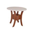 Ver imagem 2 de Conjunto Mesa Redonda Maya com 4 Cadeiras Pérola - Bagum Bege Naturalle e Off White