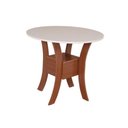 Ver imagem 2 de Conjunto Mesa Redonda Maya com 4 Cadeiras Pérola - Bagum Bege Naturalle e Off White