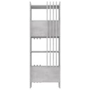 Ver imagem 3 de Estante para Escritório Home Office Multiuso 2 Portas Sheld A02 Concreto - Lyam Decor