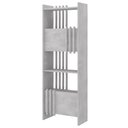Ver imagem 7 de Estante para Escritório Home Office Multiuso 2 Portas Sheld A02 Concreto - Lyam Decor