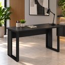 Ver imagem 1 de Mesa de Trabalho Industrial 150 cm X 60 cm Tampo Encorpado 25 mm F5 Office Cor:Preto