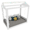 Ver imagem 1 de CAMA BAIXA INFANTIL M154.2021.B (CASA, PRAIA, CAMPO) MUNDI MOVEIS