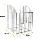 Ver imagem 5 de Tulha Basculante 40 cm Cromada para Embutir no Armário