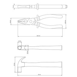 Kit Presente Maleta Martelo Alicate Brocas + Ferramentas 5 Pçs - 12