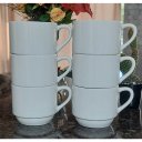 Ver imagem 6 de Kit Jogo 2 Xicaras Café/chá Hotel 200ml - Porcelana