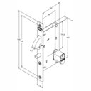 Ver imagem 2 de Fechadura porta de correr porta madeira e aço
