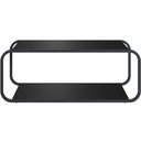 Ver mais imagens de Mesa de Centro para Sala de Estar 80cm Orgânica Industrial Alek A03 Nero Preto - Lyam Decor