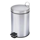 Ver imagem 2 de Lixeira Inox Com Pedal Balde Removível 12 Litros
