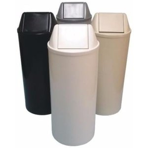 Cesto Lixeira 22L Com Tampa Vai E Vem Basculante Branco