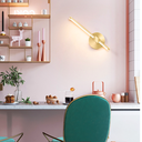Ver imagem 5 de Luminária 31cm Barra Linear Led 3 Cores Giro 330 Graus Metal Silicone Minimalista Gimpo Kjbd-147:dou