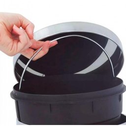 Lixeira Inox 5 Litros Com Balde Interno E Pedal - Brasinox - 3