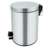 Lixeira Inox 5 Litros Com Balde Interno E Pedal - Brasinox - 1
