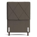 Ver imagem 6 de Cabeceira Cama Box Solteiro Mel 90cm com Frame Linho Marrom - Desk Design