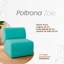 Ver mais imagens de Poltrona Decorativa Zoe Orgânica para Sala Recepção Hall Moderna Minimalista Luxo Suede