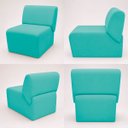 Ver imagem 6 de Poltrona Decorativa Zoe Orgânica para Sala Recepção Hall Moderna Minimalista Luxo Suede