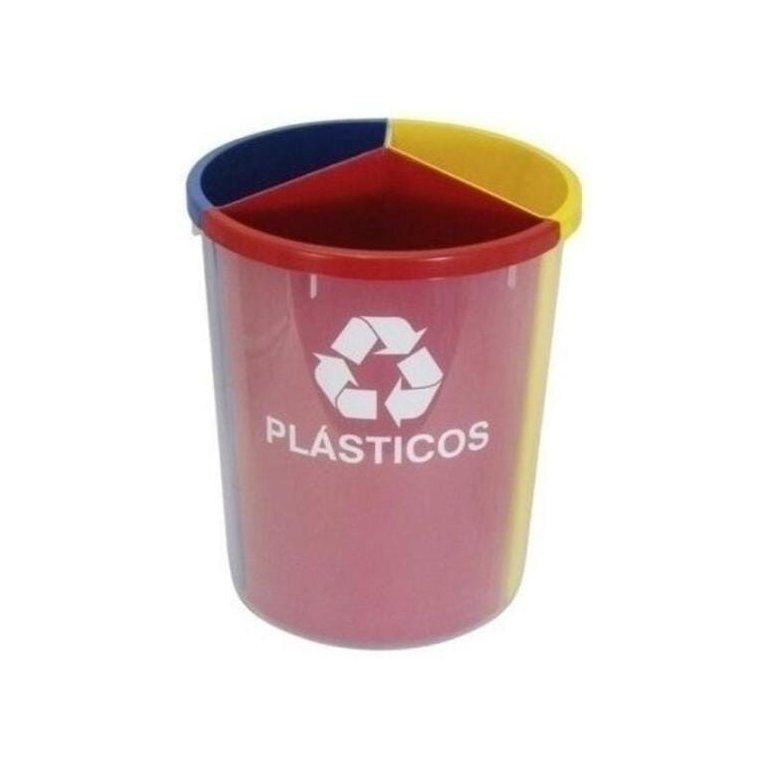 Lixeira Mix Com 3 Divisões 30 Litros