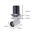Ver imagem 3 de Spot Led Embutir Retrátil Aiva 12w 2700k C/ Facho Direcionável 360° Br St2925