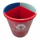 Ver imagem 1 de Lixeira Mix 25 Litros Coleta Seletiva Com 3 Divisões