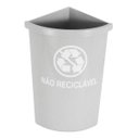 Ver imagem 3 de Lixeira Mix 25 Litros Coleta Seletiva Com 3 Divisões