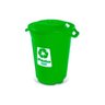 Lixeira 97 L Sem Pedal Com Tampa Verde Plasvale 164Vd - 1