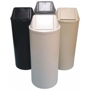 Cesto Lixeira 22 Litros Com Tampa Vai E Vem Basculante Cinza