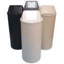 Ver imagem 1 de Cesto Lixeira 22 Litros Com Tampa Vai E Vem Basculante Cinza