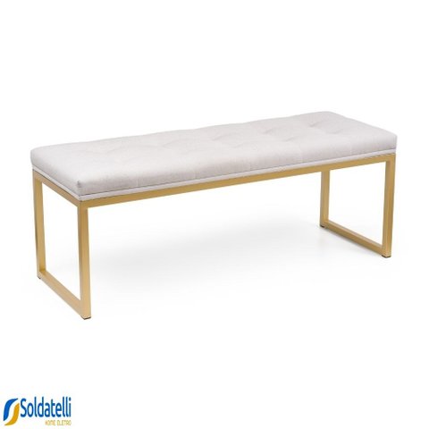 Recamier Confort Tam King Size 186 cm Base Dourada Várias Cores - Datelli Design