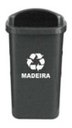 Ver imagem 1 de Lixeira Individual Para Coleta Seletiva Papeleira 50 Litros