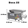 Moedor - Picador De Carnes Boca 22 Em Inox PB22 Beccaro 220v:220v - 2