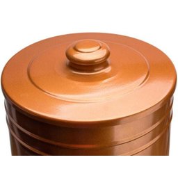 Lixeira Banheiro Rose Gold Lixeira Cozinha Cobre 10 L Metal - 3