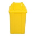 Ver imagem 4 de Cesto Quadrado Com Tampa Vai E Vem 60 Litros Verde