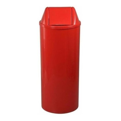Cesto Lixeira 22L Com Tampa Vai E Vem Basculante Vermelho