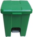 Ver imagem 2 de Cesto Quadrado Com Pedal 15 Litros P15 Branco