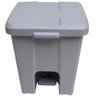 Cesto De Lixo 15 Litros Com Pedal Cinza - 1