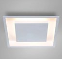 Ver imagem 5 de Plafon Rebatedor Embutir Quadrado 50cm Branco Luz Indireta Quarto Sala de Estar Living