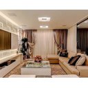 Ver imagem 2 de Plafon Rebatedor Embutir Quadrado 50cm Branco Luz Indireta Quarto Sala de Estar Living