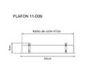 Ver imagem 4 de Plafon Rebatedor Embutir Quadrado 50cm Branco Luz Indireta Quarto Sala de Estar Living