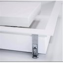 Ver imagem 2 de Plafon Rebatedor Embutir Quadrado 40cm Branco Luz Indireta Quarto Sala de Estar Living