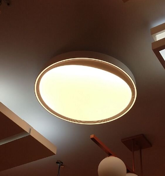 Plafon de LED Moderno 50cm Branco Sala Quarto Corredor Hall
