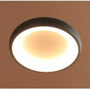 Ver imagem 1 de Luminária Plafon de LED Redondo 42cm Preto para Sala Quarto Corredor Hall Área Gourmet